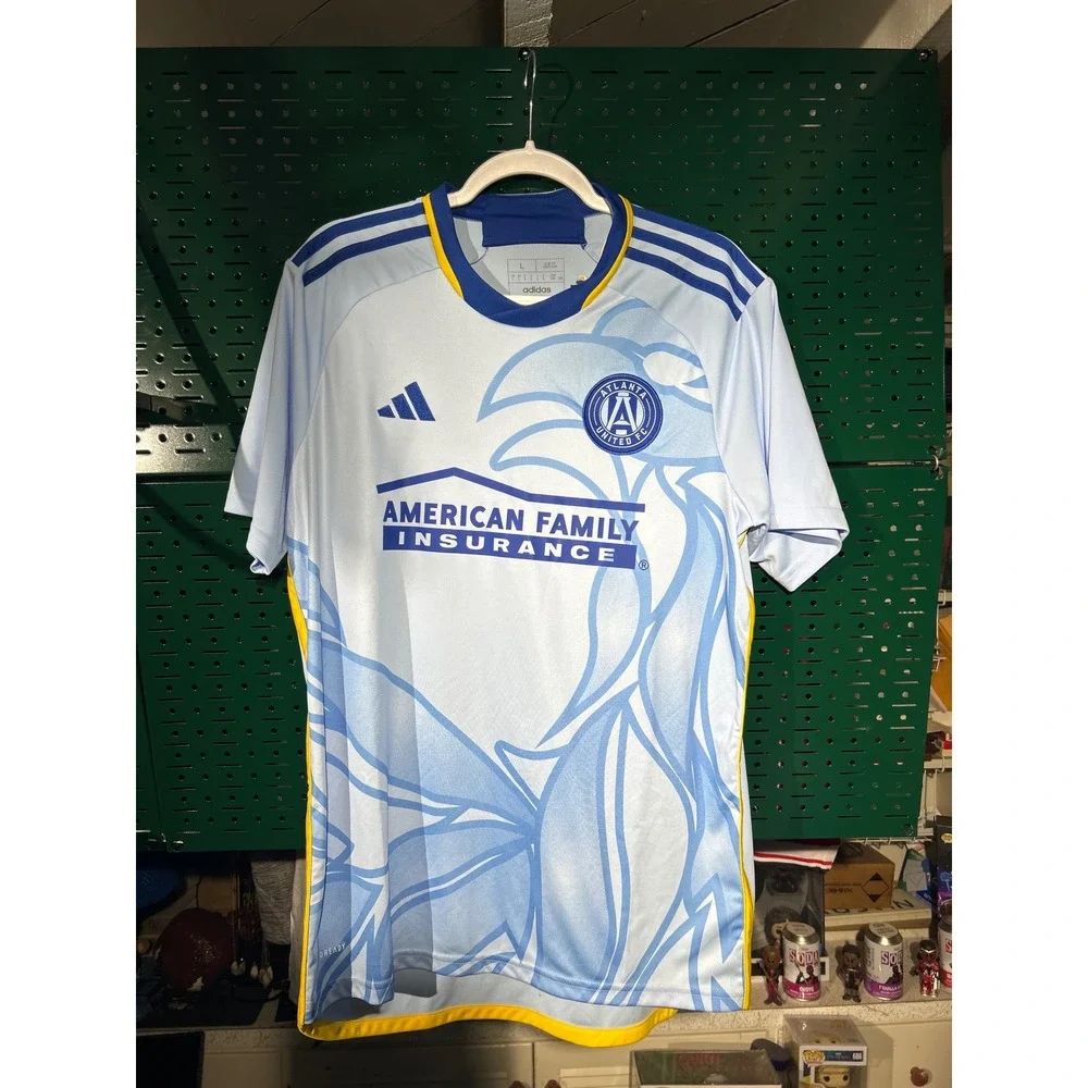 Adidas Atlanta United Almada 10 The 404 Jersey Mens Large Slim Fit NWT Blue